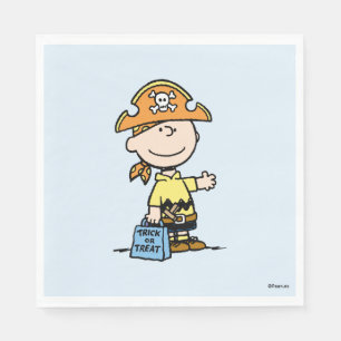 Peanuts Charlie Brown Piraat Halloween Servet