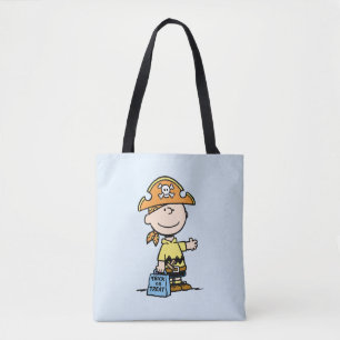 Peanuts Charlie Brown Piraat Halloween Tote Bag