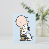 Peanuts | Charlie Brown & Snoopy Hug Briefkaart (Staand voorkant)