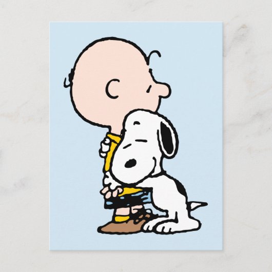 Peanuts | Charlie Brown & Snoopy Hug Briefkaart (Voorkant)