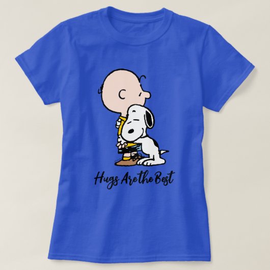 Peanuts | Charlie Brown & Snoopy Hug T-shirt (Design voorkant)