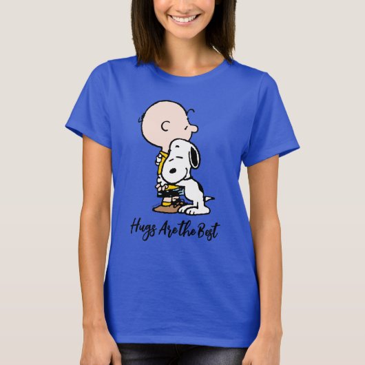 Peanuts | Charlie Brown & Snoopy Hug T-shirt (Voorkant)