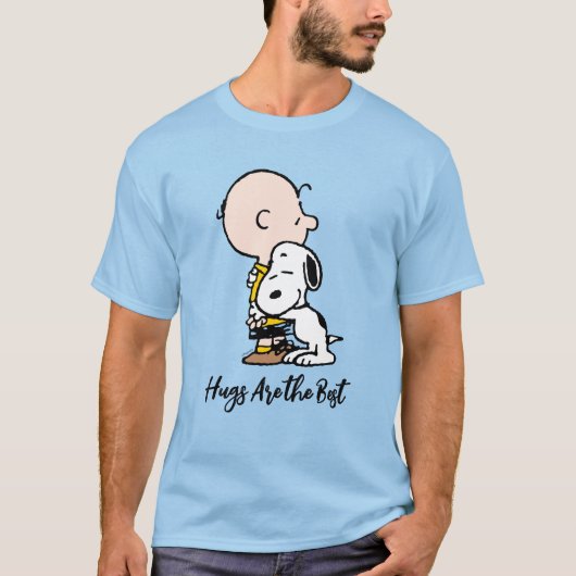 Peanuts | Charlie Brown & Snoopy Hug T-shirt (Voorkant)
