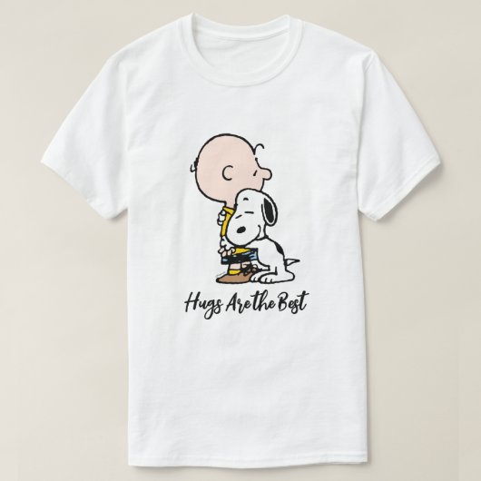Peanuts | Charlie Brown & Snoopy Hug T-shirt (Design voorkant)