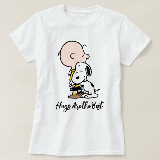 Peanuts | Charlie Brown & Snoopy Hug T-shirt (Design voorkant)