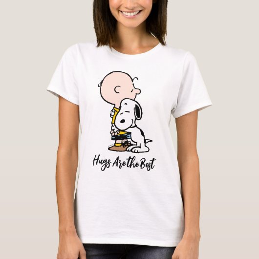 Peanuts | Charlie Brown & Snoopy Hug T-shirt (Voorkant)