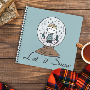 Peanuts   Charlie Brown Snow Wereldbol Notitieboek