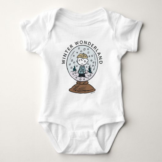 Peanuts | Charlie Brown Snow Wereldbol Romper (Voorkant)
