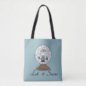 Peanuts | Charlie Brown Snow Wereldbol Tote Bag (Voorkant)