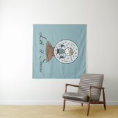 Peanuts | Charlie Brown Snow Wereldbol Wandkleed (In Situ (horizontaal))