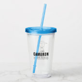 Peanuts | Charlie Brown Speelbal Acryl Drinkbeker (Achterkant)