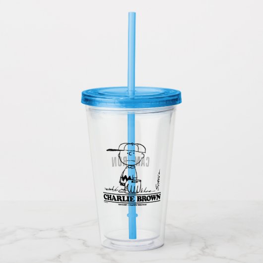 Peanuts | Charlie Brown Speelbal Acryl Drinkbeker (Voorkant)