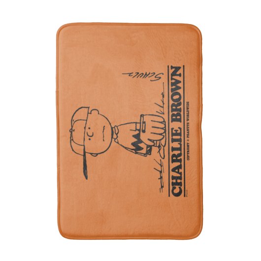 Peanuts | Charlie Brown Speelbal Badmat (Voorkant Verticaal)