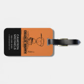 Peanuts | Charlie Brown Speelbal Bagagelabel (Achterkant horizontaal)