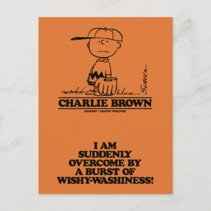 Peanuts   Charlie Brown Speelbal Briefkaart