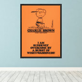 Peanuts | Charlie Brown Speelbal Canvas Afdruk (Insitu (Houten vloer))
