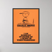 Peanuts | Charlie Brown Speelbal Canvas Afdruk (Voorkant)