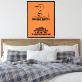 Peanuts | Charlie Brown Speelbal Canvas Afdruk (Insitu (Slaapkamer))