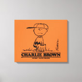 Peanuts | Charlie Brown Speelbal Canvas Afdruk (Voorkant)