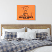 Peanuts | Charlie Brown Speelbal Canvas Afdruk (Insitu (Slaapkamer))