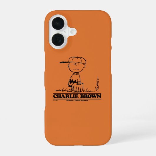 Peanuts | Charlie Brown Speelbal iPhone 16 Hoesje (Achterkant)