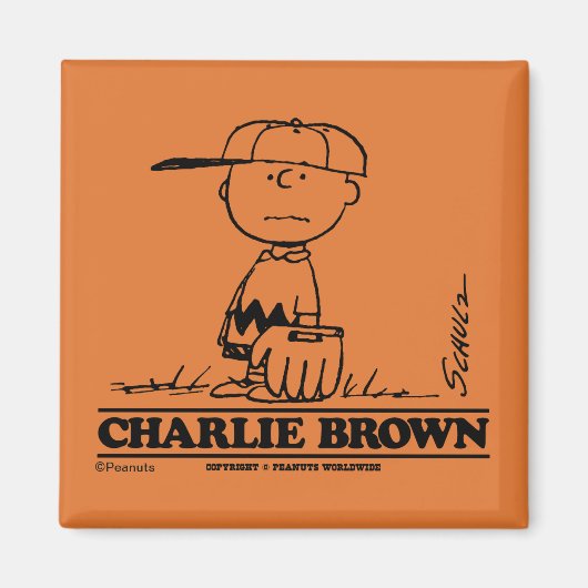 Peanuts | Charlie Brown Speelbal Magneet (Voorkant)