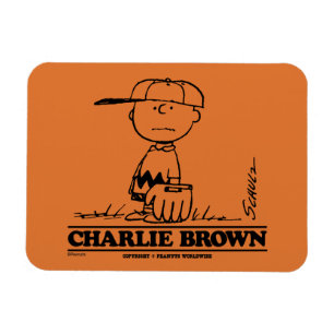 Peanuts   Charlie Brown Speelbal Magneet