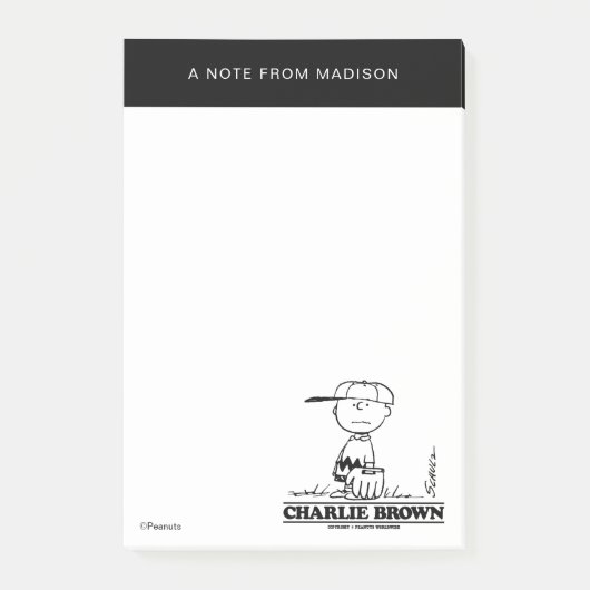 Peanuts | Charlie Brown Speelbal Post-it® Notes (Voorkant)