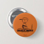 Peanuts | Charlie Brown Speelbal Ronde Button 5,7 Cm (Voorkant /achterkant)