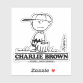 Peanuts | Charlie Brown Speelbal Sticker (Vel)