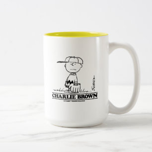 Peanuts   Charlie Brown Speelbal Tweekleurige Koffiemok