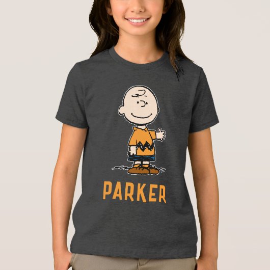Peanuts | Charlie Brown Tri-Blend Shirt (Voorkant)