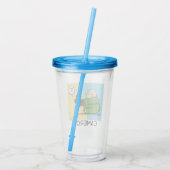 Peanuts | Charlie Brown & Woodstock Half & Half Acryl Drinkbeker (Achterkant)