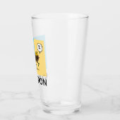 Peanuts | Charlie Brown & Woodstock Half & Half Glas (Links)