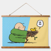 Peanuts | Charlie Brown & Woodstock Half & Half Hangend Wandkleed (Voorkant)