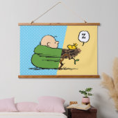 Peanuts | Charlie Brown & Woodstock Half & Half Hangend Wandkleed (Slaapkamer)