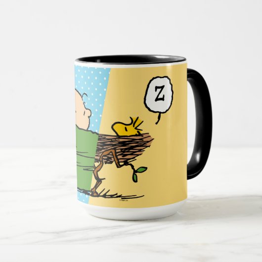 Peanuts | Charlie Brown & Woodstock Half & Half Mok (Voorkant rechts)