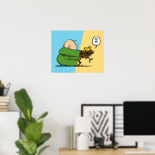 Peanuts | Charlie Brown & Woodstock Half & Half Poster (Thuiskantoor)