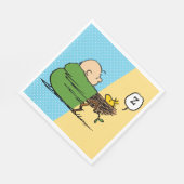 Peanuts | Charlie Brown & Woodstock Half & Half Servet (Hoek)