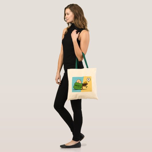 Peanuts | Charlie Brown & Woodstock Half & Half Tote Bag (Voorkant (model))