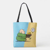 Peanuts | Charlie Brown & Woodstock Half & Half Tote Bag (Achterkant)