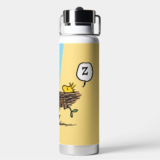 Peanuts | Charlie Brown & Woodstock Half & Half Waterfles (Achterkant)