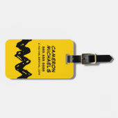 Peanuts | Charlie Browns Zig-Zag-shirt Bagagelabel (Voorkant horizontaal)