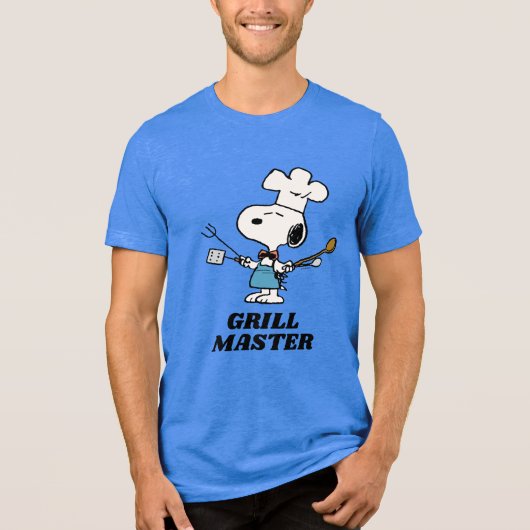 Peanuts | Chef-kok Snoopy Tri-Blend Shirt (Voorkant)