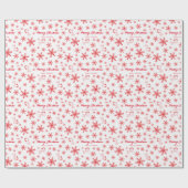 Peanuts | Christmas Snoopy Laat het sneeuwrood pat Cadeaupapier (Vlak)