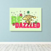 Peanuts | Christmas Woodstock Be Dazzled Canvas Afdruk (Insitu (Houten vloer))