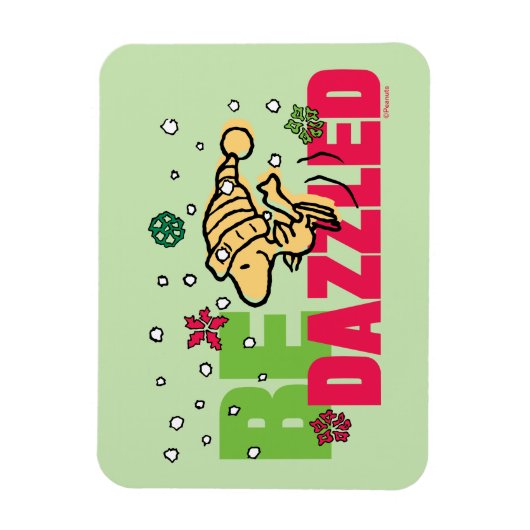 Peanuts | Christmas Woodstock Be Dazzled Magneet (Verticaal)