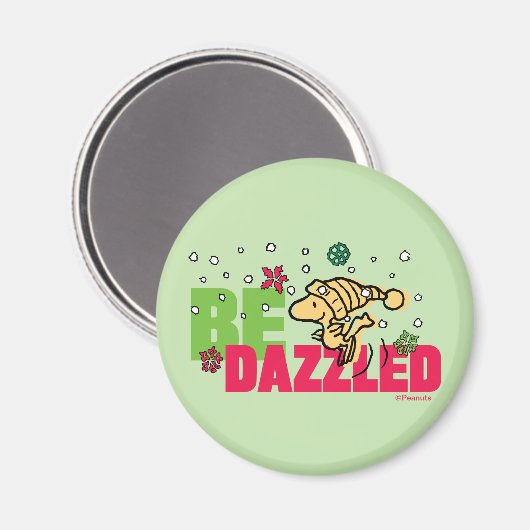 Peanuts | Christmas Woodstock Be Dazzled Magneet (Voorkant / Achterkant)