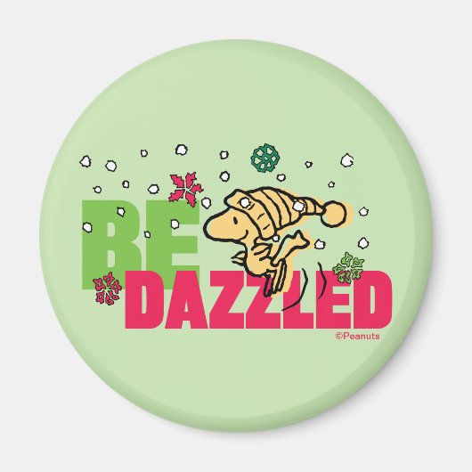 Peanuts | Christmas Woodstock Be Dazzled Magneet (Voorkant)