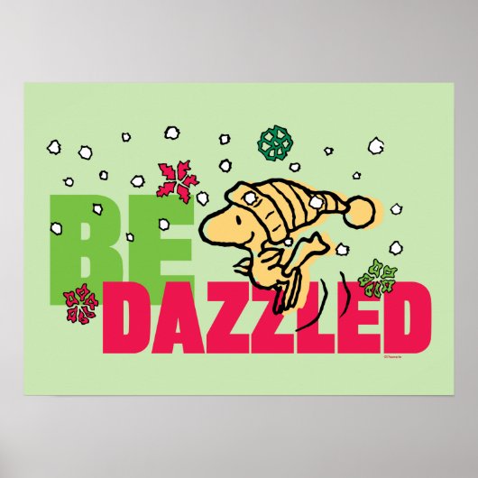 Peanuts | Christmas Woodstock Be Dazzled Poster (Voorkant)